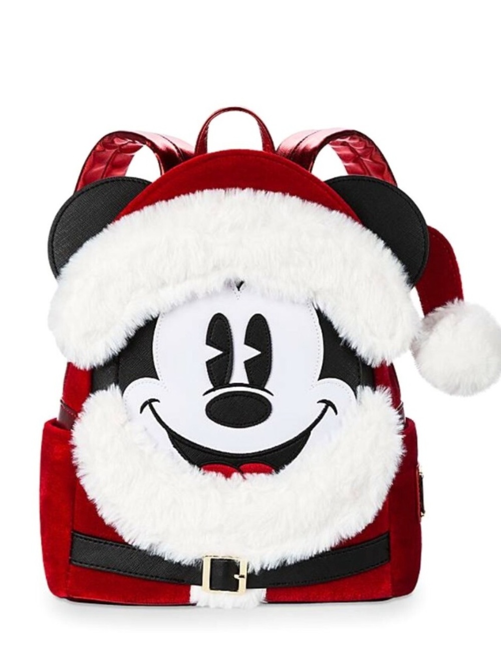 Disney Parks Exclusive Santa Mickey Loungefly Mini Backpack
